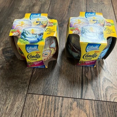 Винтажная праздничная ПРЯНИЧНАЯ СПЕЦИЯ Glade Candle Scents 4 унции 2001 г. новая  - Изображение 1 из 2