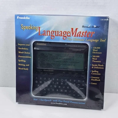 NIB - Franklin LM-6000B The Speaking Language Master Vintage - Image 1 of 4