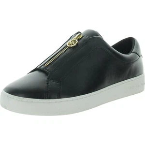 MICHAEL Michael Kors Womens Keaton Zip Slip On Black Slip-On Sneakers BHFO 7778 - Picture 1 of 3