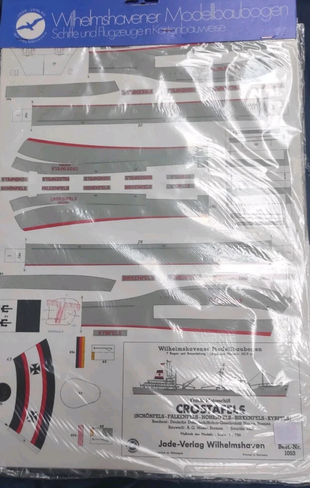 Wilhelmshafener Modellbaubogen Crostafels 1053 - Bild 1 von 1