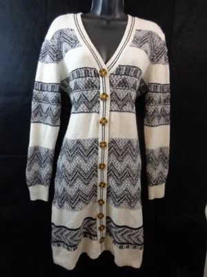Lucky Brand Dress Women's XL Black White Long Sleeve Sweater Dress New With Tags - Image 1 of 4