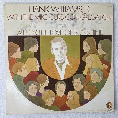 Hank Williams Jr All For The Love Of Sunshine Record 33rpm  LP (Vinyl Excellent) - Image 1 of 4