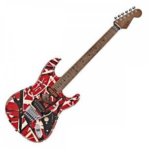 EVH(Eddie Van Halen) Frankie Electric Guitar Red/White/Black Striped Relic