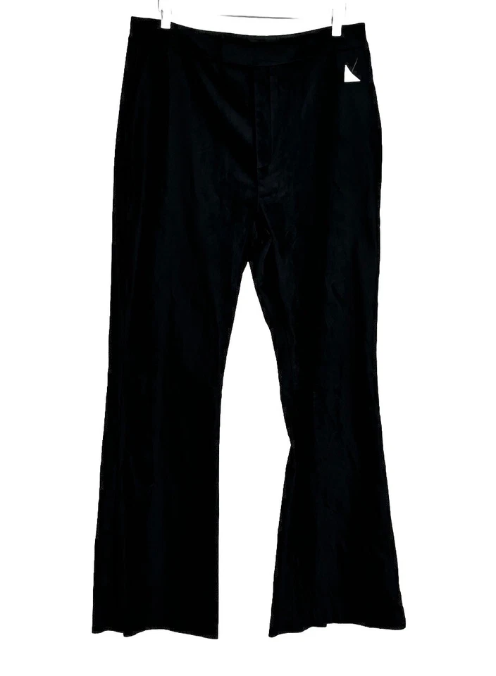 TED BAKER Woman Back Slit Hem Wide Leg Velvet Pants Size: 5 - Image 1 of 4