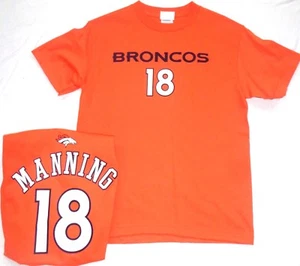 T-shirt manica corta Denver Broncos Football Peyton Manning giovanile arancione grande - Foto 1 di 1