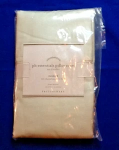 2 POTTERY BARN ESSENTIALS PILLOWCASES STANDARD 300 COUNT EGYPTIAN COTTON 041924a - Picture 1 of 4