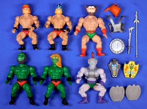COMBO WARRIOR GALAXY HEROES MOTU-STYLE FIGURES LOT OF 6 1980'S - Picture 1 of 9