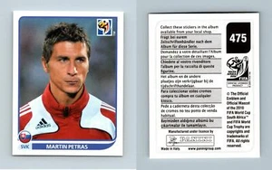 Martin Petras #475 South Africa 2010 Fifa World Cup Panini Sticker - Picture 1 of 1