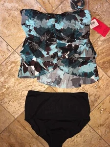 Magicsuit by Miraclesuit Bandeau Lola Badeanzug 2-teiliges Tankini Set Damen 8 neu mit Etikett - Bild 1 von 7