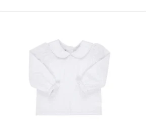 NWT The Beaufort Bonnet Company TBBC Maude's Peter Pan Collar White Blouse, 5 - Picture 1 of 7