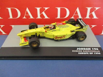 Die cast 1/43 Modellino Auto F1 Jordan 196 Europe GP 1996 R. Barrichello - Immagine 1 di 4