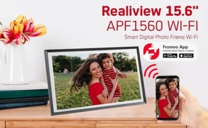 AGFA PHOTO Realiview APF1560 WIFI 15.6" - Smart Digital Photo Frame - Picture 1 of 16
