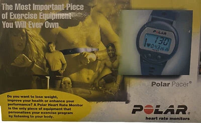 Polar Pacer Fitness Wrist Watch Heart Rate Monitor Water Resistant Needs Battery - Image 1 of 4