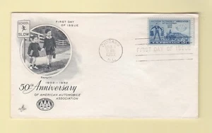 Erstausgabetag gestempelt Briefumschlag 1952 50. Jahrestag AAA Chicago Ill. - Bild 1 von 1