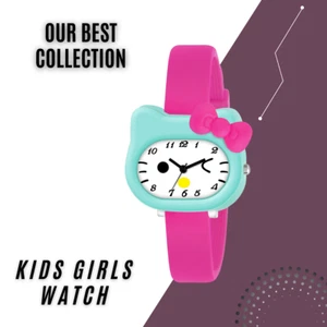 Reloj analógico Hello Kitty niños niños dibujos animados niñas con correa de silicona - Imagen 1 de 41