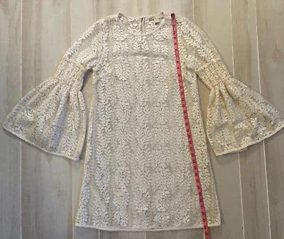 Michael Kors цвета слоновой кости с белым кружевом чистый платье размер S EUC - Изображение 1 из 4