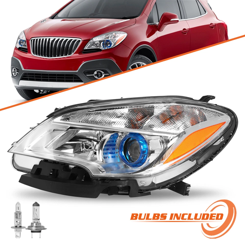 [Estilo OE] Farol Para 2013-2016 Buick Encore Lâmpada Projetora Lado Esquerdo com Lâmpadas - Imagem 1 de 4