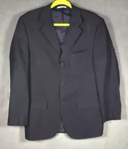 Massimo Dutti Mens 100% Linen Black Blazer Jacket Size 50/40 - Picture 1 of 6