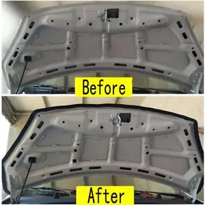 Tira de sellado de goma protectora Weatherstrip parachoques con ventilación de aire para borde de capucha de automóvil - Imagen 1 de 7
