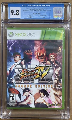 NEW ENCASED 2011 Xbox 360 SUPER STREET FIGHTER IV ARCADE CGC Graded 9.8 A++ Seal - Image 1 of 4