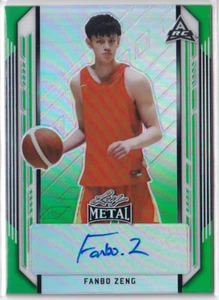 2021-22 foglia metallo verde #BAFZ1 Fanbo Zeng #5/10 - Foto 1 di 1