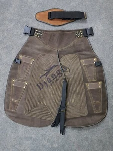 Top Farriers Herramientas Cuero Completo De Lujo Chaps Sin Lona Genuino 27"" Delantal Largo - Imagen 1 de 8