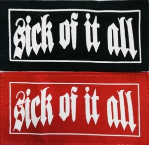 SICK OF IT ALL (319) patch punk hard core agnostic madball terror - Picture 1 of 3