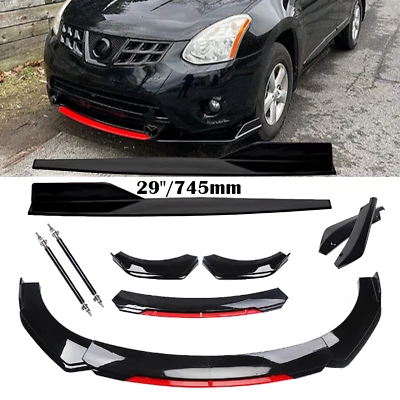For Nissan Rogue Altima Front Rear Bumper Lip Spoiler Splitter Side Skirt Body Foto 1 de 4