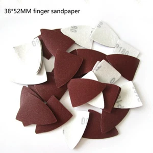 38x52mm Hojas de lijado Almohadilla para dedos Multiherramienta Papel de lija seco 80 120 180 240 Grana - Imagen 1 de 6