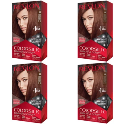 Color de cabello permanente 4-Revlon Colorsilk hermoso color con tecnología de gel 3D y Foto 1 de 4