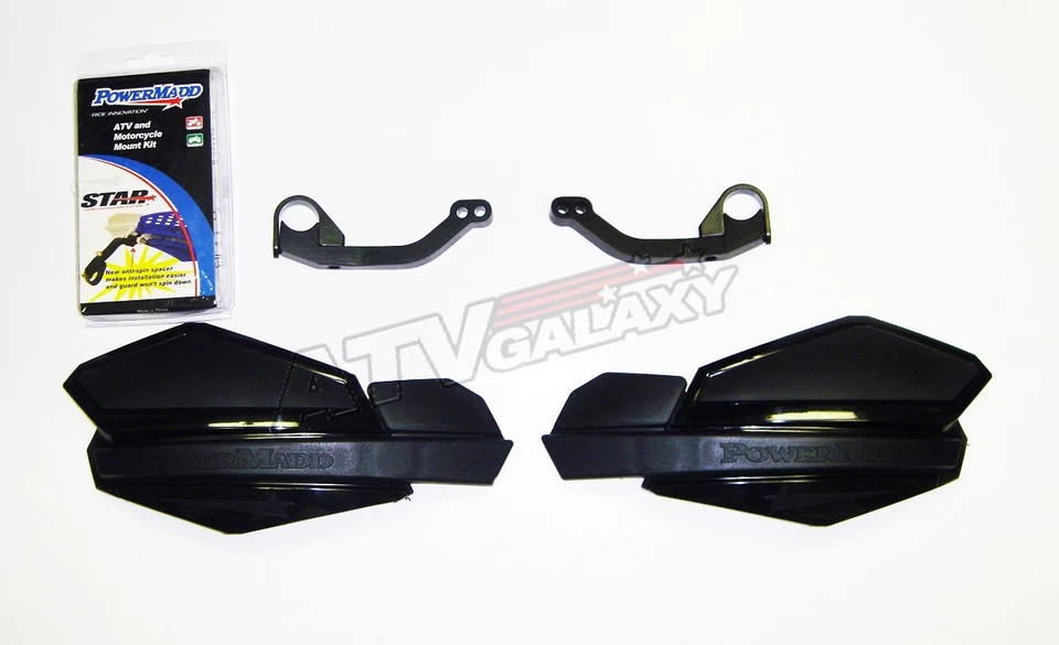 Powermadd Star Series Handguards Guards Mount Kit Black / Black Predator All  - Image 1 of 1