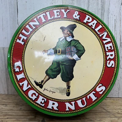Huntley & Palmers Ginger Nut Round Tin Advertising - Image 1 of 4