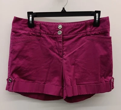 Pantalón Corto Mujer Casa Blanca Mercado Negro Pluma Dos Botones Rosa Talla 6 Foto 1 de 4