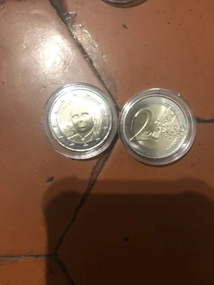 Pièce 2 euros Monaco 2025 neuve sortie du rouleau UNC Nouvelle Face - Photo 1/3