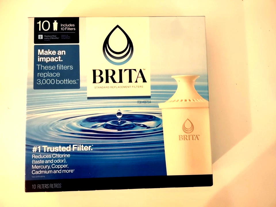 Brita 987554 Pitcher Replacement Filters  10 Pack Fits All Pitchers & Dispensers - Image 1 of 2