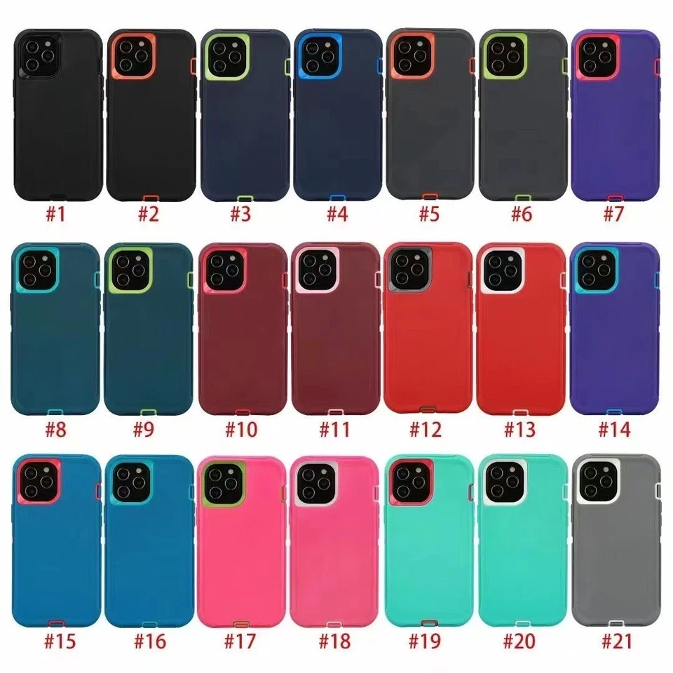 Funda híbrida a prueba de golpes para iPhone 17 Sam A15 A06 S25 A35 Moto 10 un./lote Foto 1 de 4