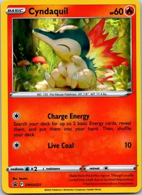 Cyndaquil Promo SWSH: Sword & Shield Promo Cards SWSH221 NM - Image 1 of 2
