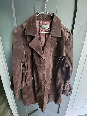 Chaqueta Bradley Bayou Manga Larga Marrón Estilo Suade Talla Grande Sin Etiqueta Pt11 Foto 1 de 4