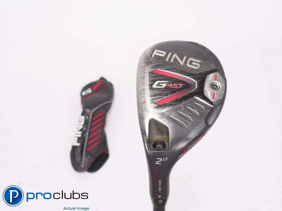 Left Handed PING G410 17* 2 Hybrid w/HC - Motore X 8-X Extra Stiff Flex #461158 - Image 1 of 4