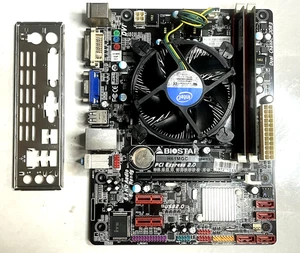 SCHEDA MADRE BIOSTAR H61MGC + CPU Intel G530 LGA 1155 + RAM 8 GB - Foto 1 di 10