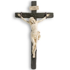 10" H Katholisches Realistisches Kruzifix für Wand, Realistisches Jesus Chirst Kreuz für C... - Bild 1 von 8