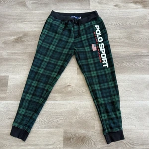 Ralph Lauren Polo Sport Tartan Blackwatch Karo Fleece Hose Jogginghose Herren Gr. M - Bild 1 von 12