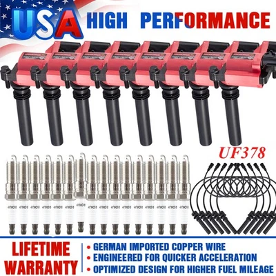 Paquete de 8 bobinas de encendido UF378 para Dodge Ram 1500 2500 3500 5,7 L V8 2003 2004 2005 Foto 1 de 4