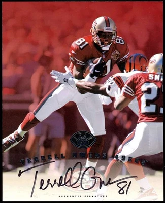 Terrell Owens PSA ADN autógrafo 1997 hoja 8x10 foto firmada Foto 1 de 2