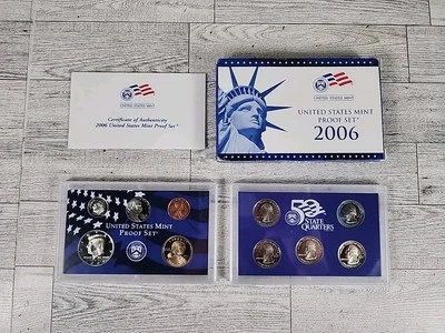 2006 United States Mint US 10 Coin Proof Set w/ COA - Image 1 of 4