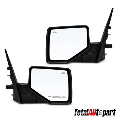 2 черных зеркала с электроприводом и ручной складной текстурой с подогревом для Ford Explorer 06-10 - Изображение 1 из 4