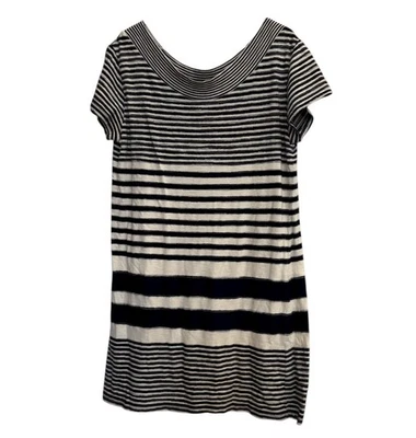 Vestido Maeve Anthropologie Haven Talla XL Azul Marino Vestido a Rayas Foto 1 de 4