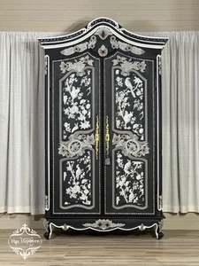 Armoire, French Country Armoire, Wardrobe, Dresser, Armoire with Shelving Inside - Picture 1 of 5