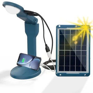 Solar Schreibtischlampe Leuchte 190 Lumen Solar Tischleuchte solarbetrieben mit USB Solar - Bild 1 von 7