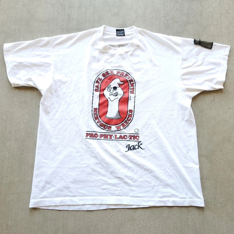 Sexo Seguro Años 90 Prevenir Naufragios Nerviosos Raro Arte De Colección Solo Usarlo Parodia XL Foto 1 de 4